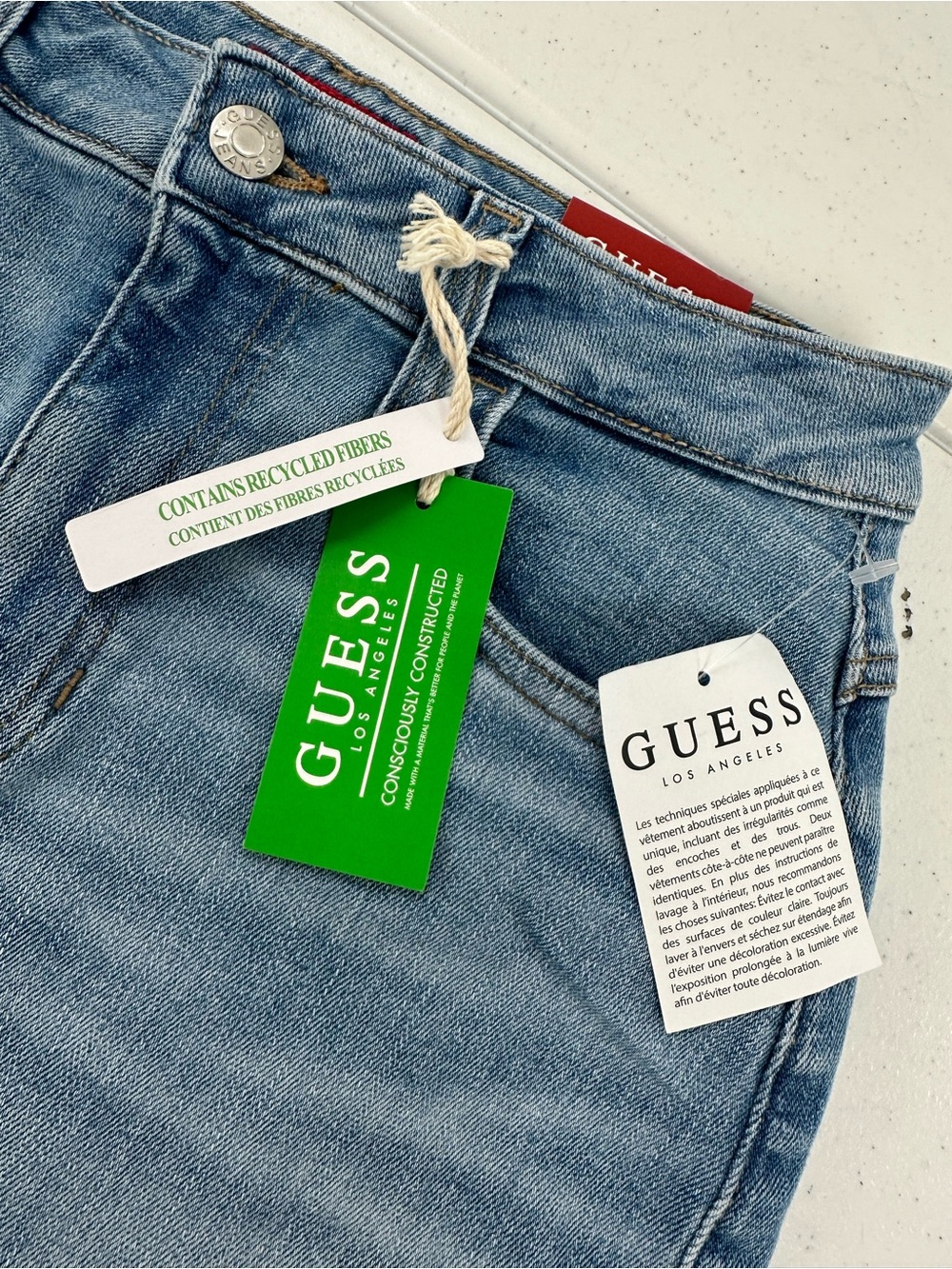 Guess Malibu Wash 5 Pocket Denim Pencil Skirt Y2K 90s Downtown Girl LA 6/28 - Picture 9 of 11